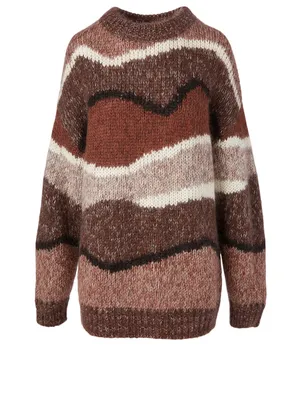 Janie Mohair-Blend Crewneck Sweater