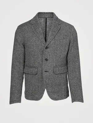 Wool Herringbone Jacket