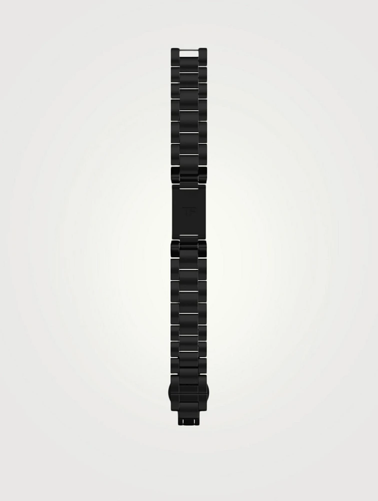 Large 001 TFT Black DLC Bracelet, 21mm