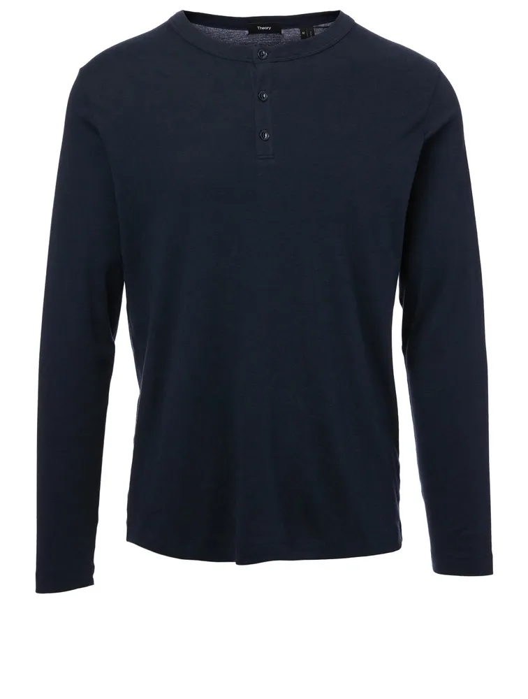 Wyndem Cotton And Alpaca Henley Top