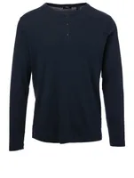 Wyndem Cotton And Alpaca Henley Top