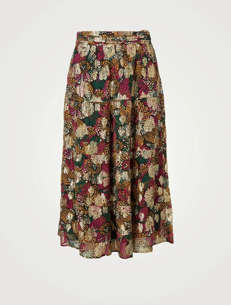 Lana Printed Midi Skirt