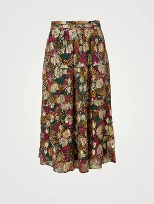Lana Printed Midi Skirt
