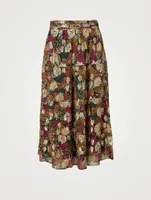 Lana Printed Midi Skirt