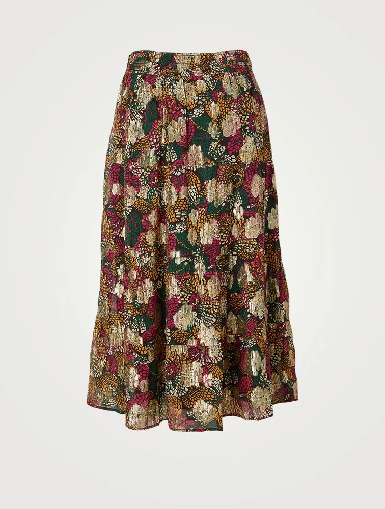 Lana Printed Midi Skirt