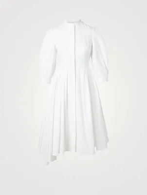 Cotton Midi Shirt Dress