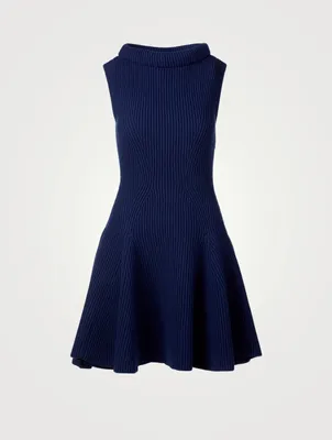 Wool Sleeveless Mini Dress