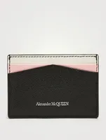 Tri-Tone Leather Card Holder