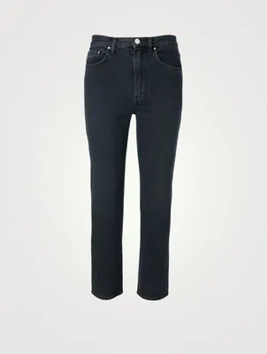 Cotton High-Waisted Jeans