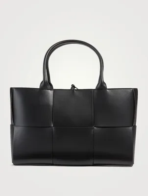 Small Arco Maxi Intrecciato Leather Tote Bag