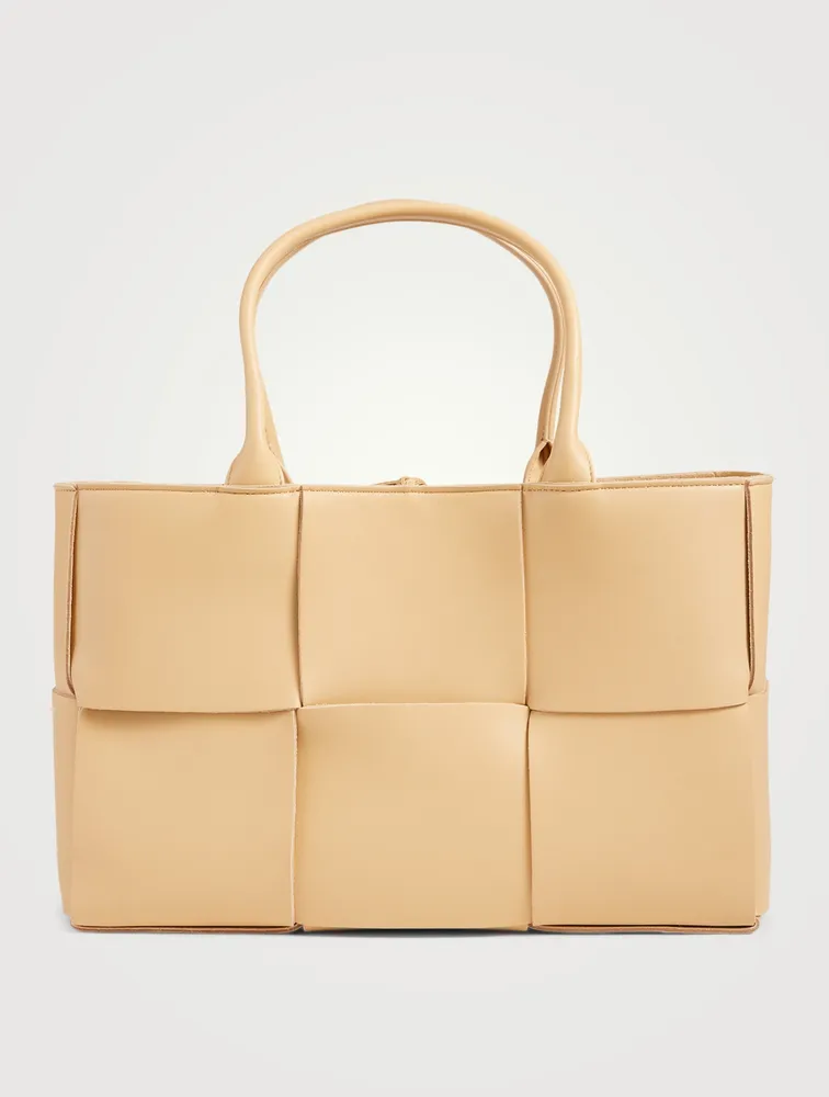 Small Arco Maxi Intrecciato Leather Tote Bag