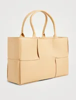 Small Arco Maxi Intrecciato Leather Tote Bag