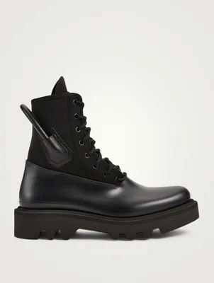 Rubber And Neoprene Combat Rain Boots