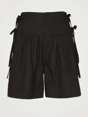 Opala Cotton High-Waisted Shorts