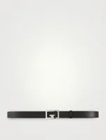 Double G Buckle Leather Belt