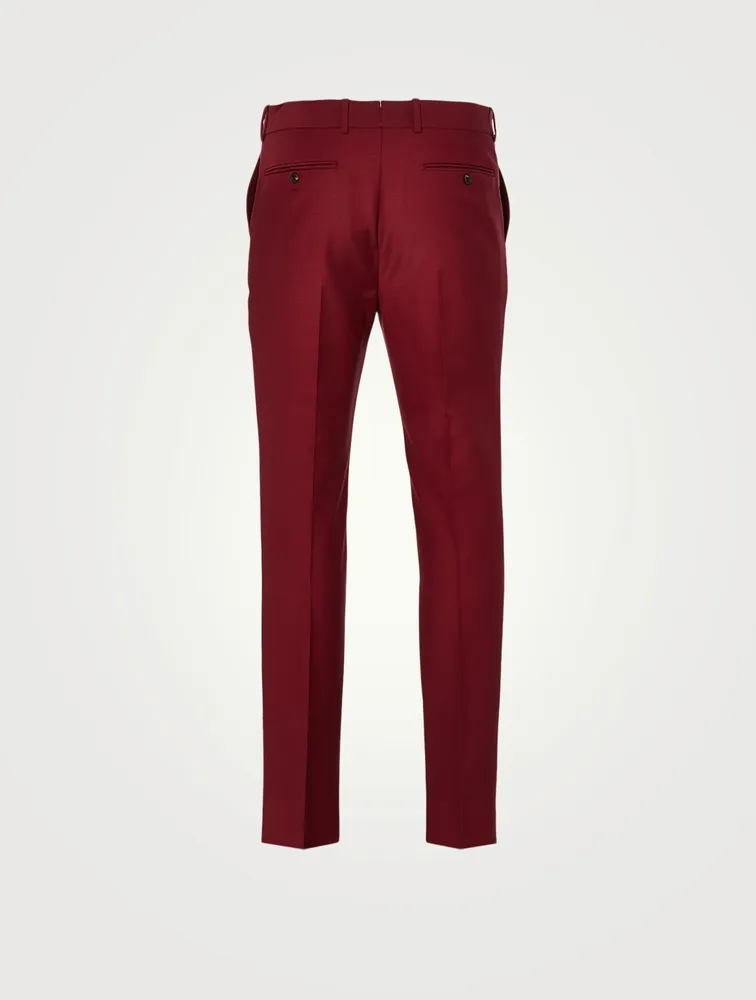 Wool And Mohair Slim-Fit Pants