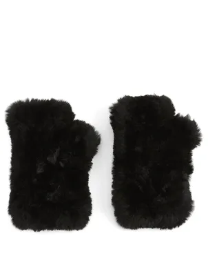 Misty Faux Fur Fingerless Gloves