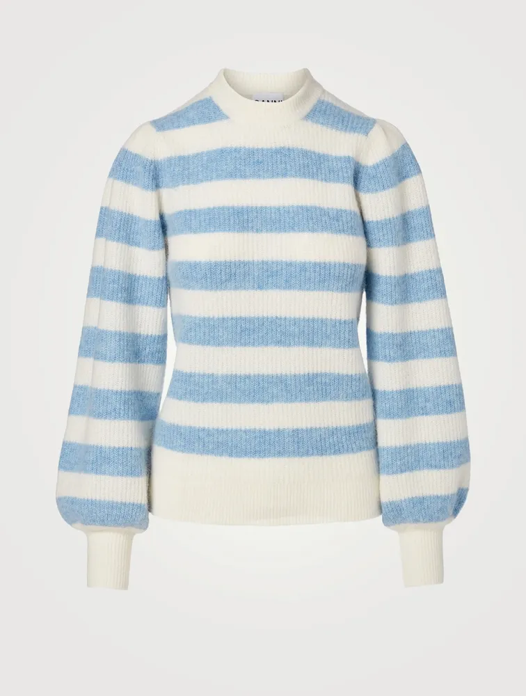 Alpaca And Wool Sweater Striped Print