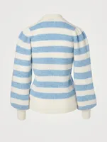 Alpaca And Wool Sweater Striped Print