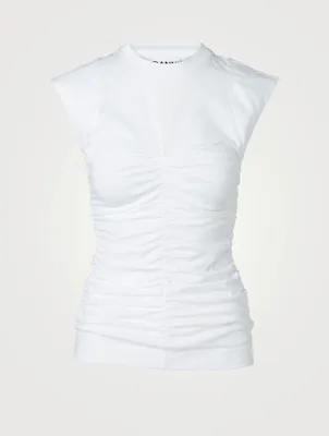 Organic Cotton Ruched Top