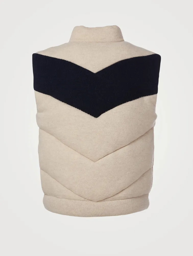 Wool And Cashmere Padded Sweater Vest