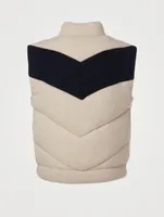 Wool And Cashmere Padded Sweater Vest