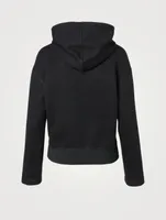 Cotton Jersey Half-Zip Hoodie