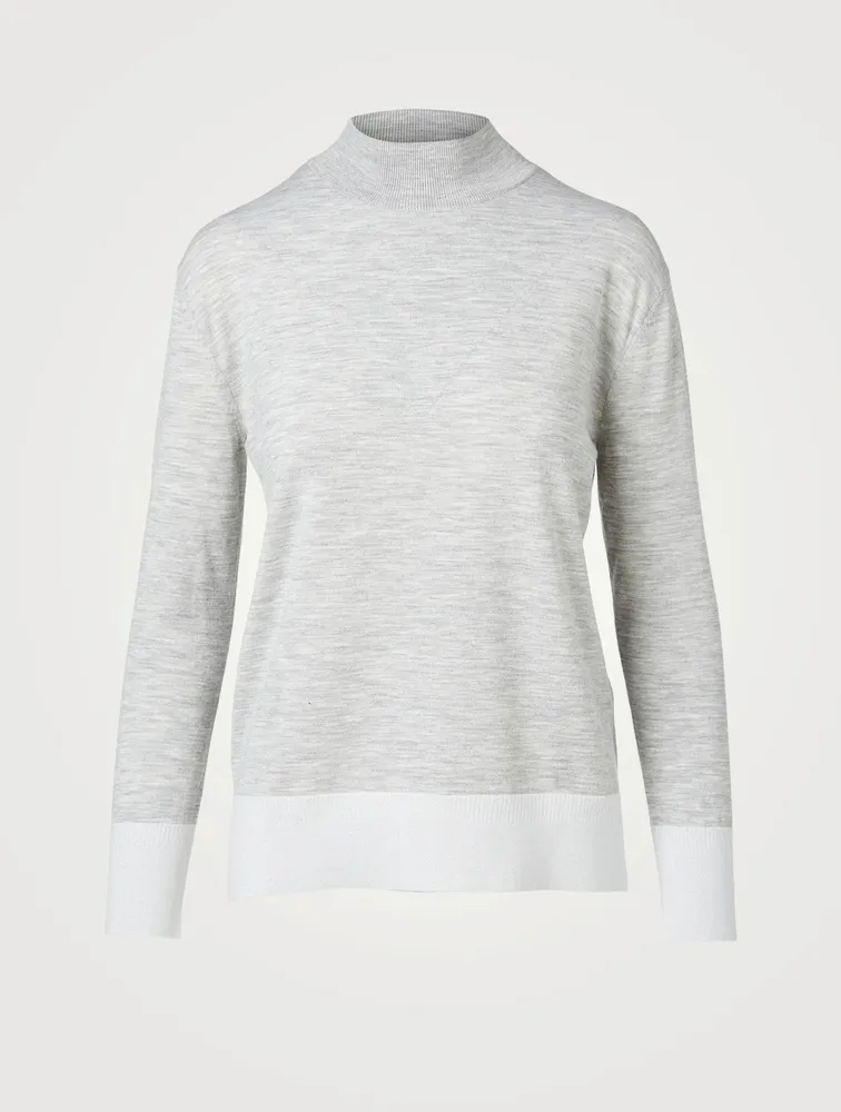 Wool-Blend Turtleneck Sweater