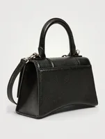 Hourglass Leather Top Handle Bag