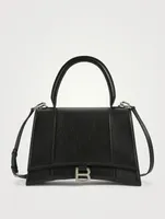 Hourglass Leather Top Handle Bag