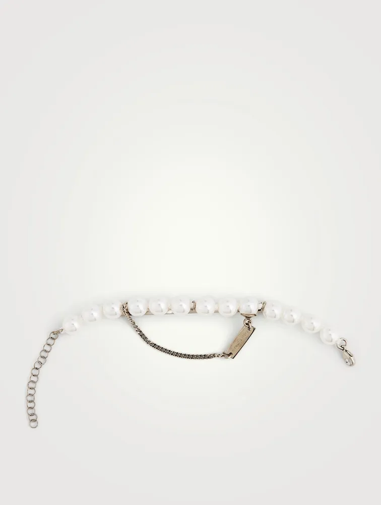 Faux Pearl Chain Hair Clip