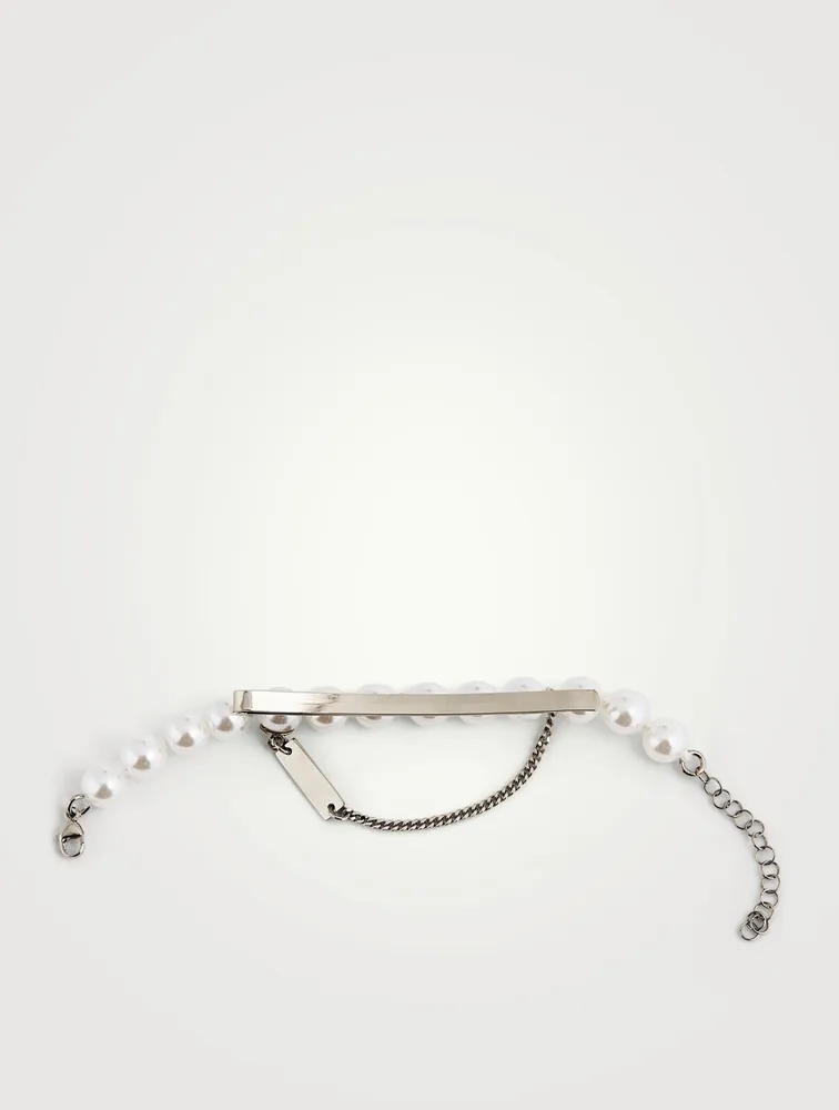 Faux Pearl Chain Hair Clip