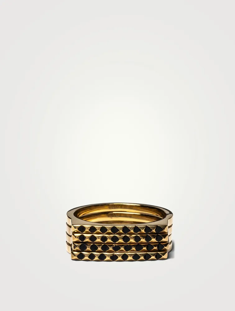 14K Goldplated Stackable Signet Ring