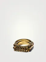 14K Goldplated Stackable Signet Ring