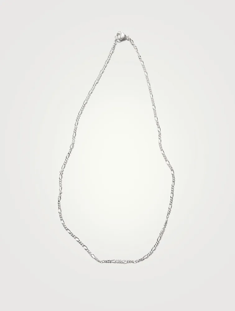 Sterling Silver Figaro Chain Necklace