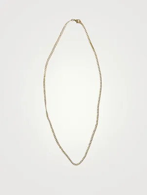 14K Gold Curb Chain Necklace