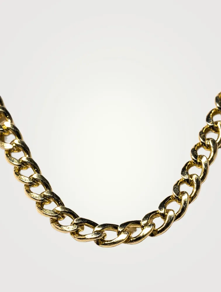14K Gold Curb Chain Necklace