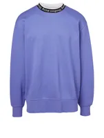 Oversized Sweatshirt With Jacquard Logo