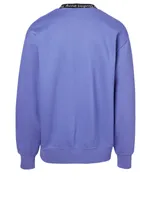 Oversized Sweatshirt With Jacquard Logo