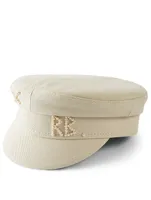 Baker Boy Cap With Pearl Logo