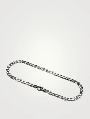 Sterling Silver Edge Chain Necklace