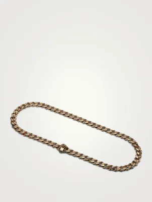 24K Goldplated Edge Chain Necklace