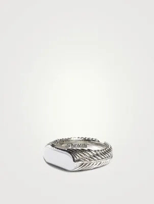 Sterling Silver Flatten Ring