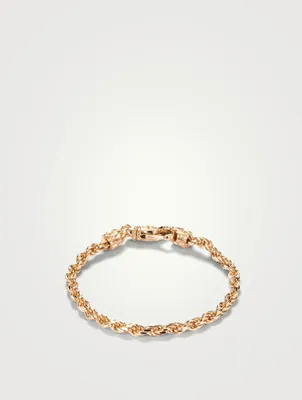 24K Goldplated Rope Chain Bracelet