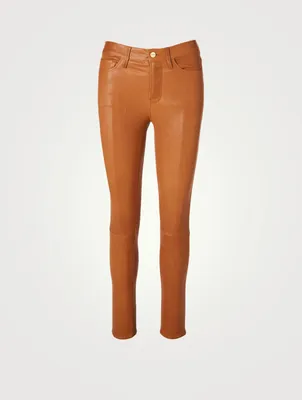 Le High Leather Skinny Jeans
