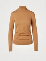 Silk And Cotton Turtleneck Top