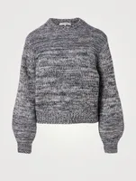 Wool-Blend Reverse Stitch Sweater