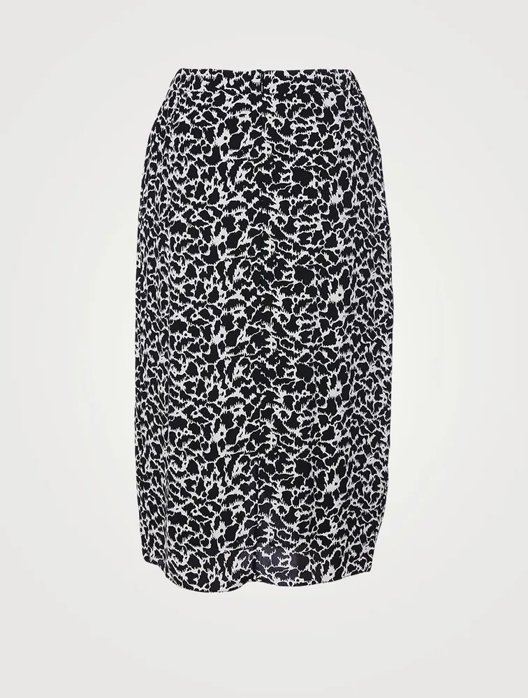 Siasi Printed Midi Skirt