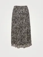 Elliot Printed Midi Skirt