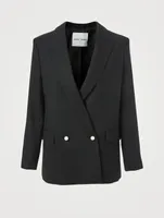 Jakara Wool-Blend Double-Breasted Blazer